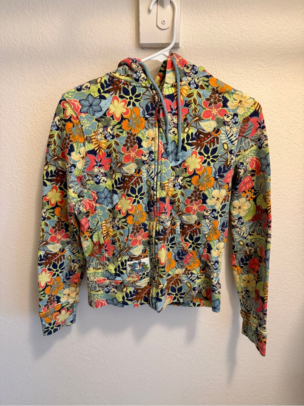 Disney Floral Zip-Up Hoodie Jacket in Multi-Color - Women